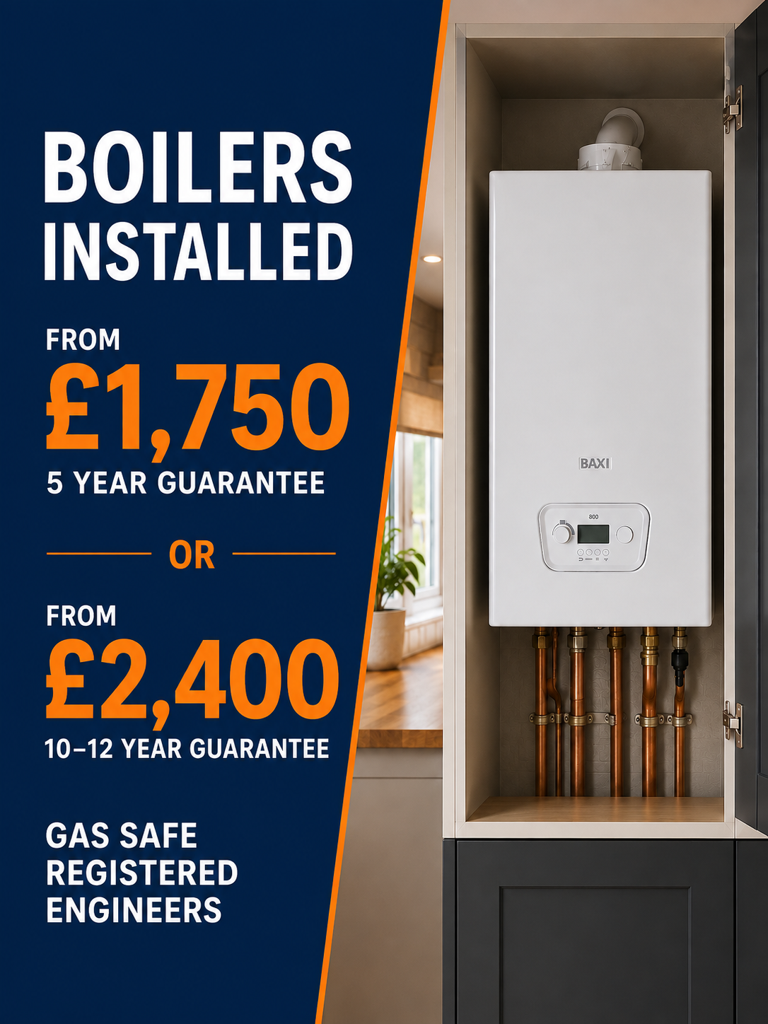 Baxi boiler installation offers